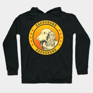 Longhaired Dachshund Dog Portrait Hoodie